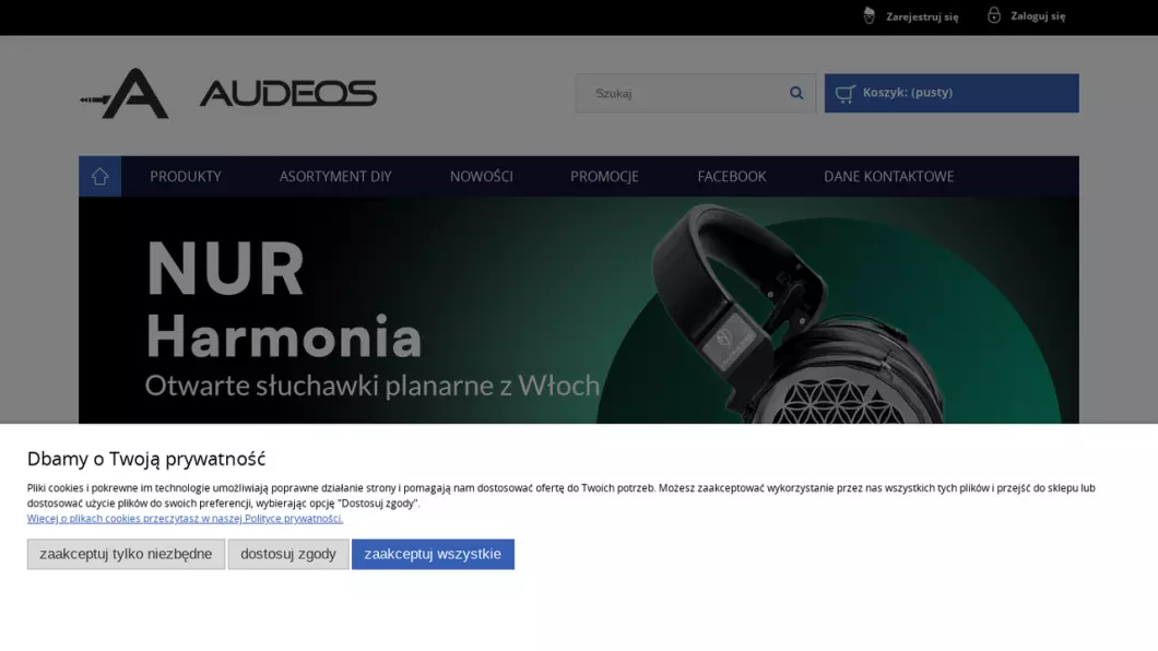 Profesjonalny sprzęt audio Audeos - podgląd