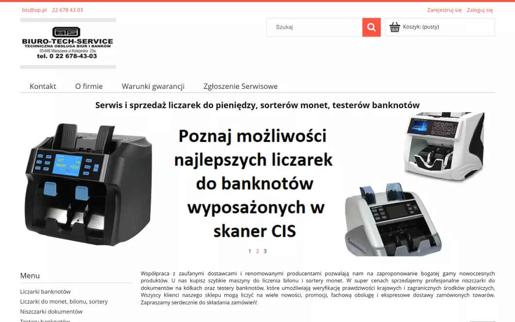 Liczarki do pieniędzy Biuro-Tech-Service - podgląd